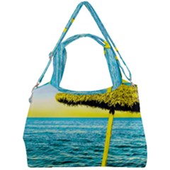 Pop Art Beach Umbrella  Double Compartment Shoulder Bag