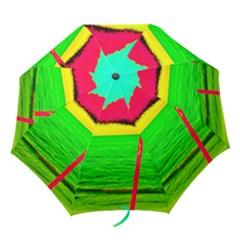 Pop Art Beach Umbrella Folding Umbrellas by essentialimage