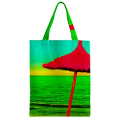 Pop Art Beach Umbrella Zipper Classic Tote Bag by essentialimage
