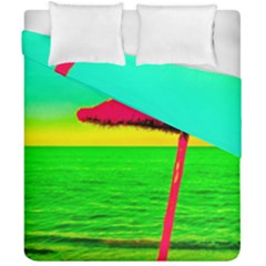 Pop Art Beach Umbrella Duvet Cover Double Side (california King Size)