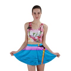 Pop Art Beach Umbrella  Mini Skirt by essentialimage