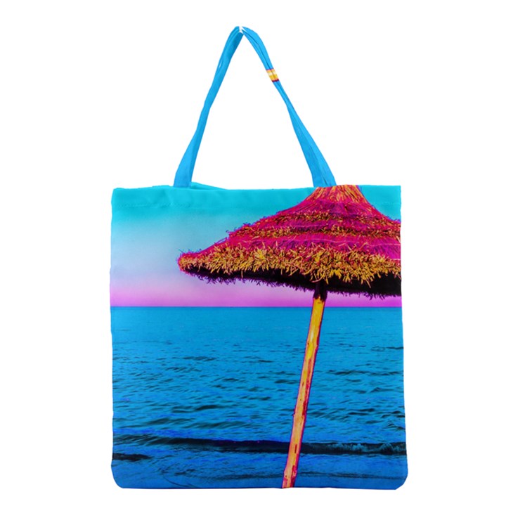 Pop Art Beach Umbrella  Grocery Tote Bag