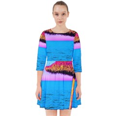 Pop Art Beach Umbrella  Smock Dress