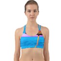 Pop Art Beach Umbrella  Back Web Sports Bra View1