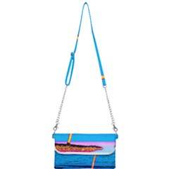 Pop Art Beach Umbrella  Mini Crossbody Handbag by essentialimage