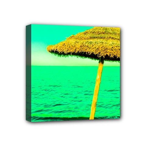Pop Art Beach Umbrella  Mini Canvas 4  X 4  (stretched) by essentialimage