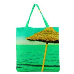 Pop Art Beach Umbrella  Grocery Tote Bag