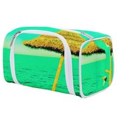Pop Art Beach Umbrella  Toiletries Pouch by essentialimage