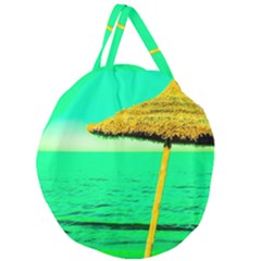 Pop Art Beach Umbrella  Giant Round Zipper Tote by essentialimage