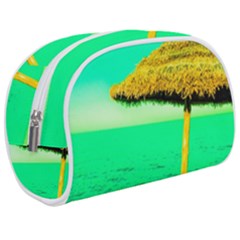 Pop Art Beach Umbrella  Makeup Case (medium) by essentialimage