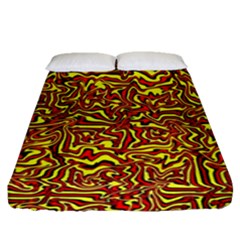 Rby 73 Fitted Sheet (queen Size) by ArtworkByPatrick