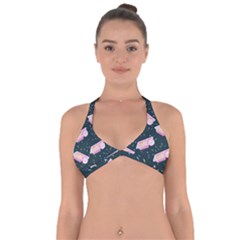 Dunkaroos Funfetti Print Dark Blue 1 Halter Neck Bikini Top