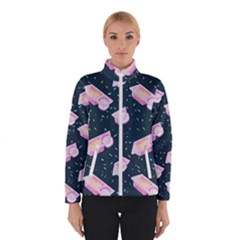 Dunkaroos Funfetti Print Dark Blue 1 Winter Jacket by elizabethjonesstyling