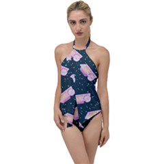 Dunkaroos Funfetti Print Dark Blue 1 Go With The Flow One Piece Swimsuit by elizabethjonesstyling