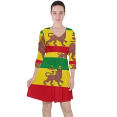 Flag of Ethiopian Empire  Ruffle Dress