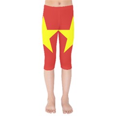 Flag Of Vietnam Kids  Capri Leggings  by abbeyz71