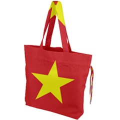 Flag Of Vietnam Drawstring Tote Bag by abbeyz71