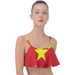 Flag Of Vietnam Frill Bikini Top by abbeyz71
