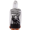 The Scream Edvard Munch 1893 Original lithography black and white engraving Long Sleeve Hooded T-shirt View2