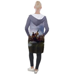 George Washington Crossing Of The Delaware River Continental Army 1776 American Revolutionary War Original Painting Hooded Pocket Cardigan by snek