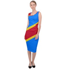Flag Of The Democratic Republic Of The Congo Sleeveless Pencil Dress by abbeyz71