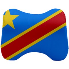 Flag Of The Democratic Republic Of The Congo Head Support Cushion by abbeyz71