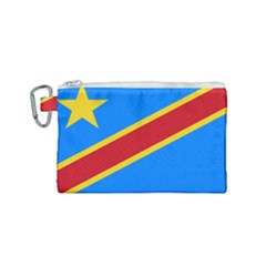 Flag Of The Democratic Republic Of The Congo Canvas Cosmetic Bag (small) by abbeyz71