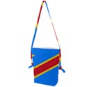 Flag of the Democratic Republic Of the Congo Folding Shoulder Bag View1