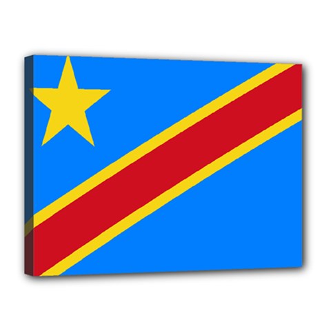 Flag Of The Democratic Republic Of The Congo Canvas 16  X 12  (stretched) by abbeyz71