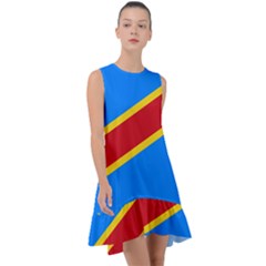 Flag Of The Democratic Republic Of The Congo Frill Swing Dress by abbeyz71