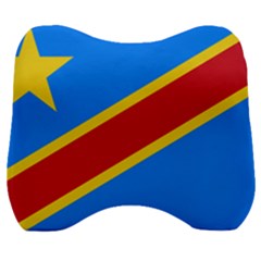 Flag Of The Democratic Republic Of The Congo, 2003-2006 Velour Head Support Cushion by abbeyz71