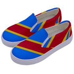 Flag Of The Democratic Republic Of The Congo, 2003-2006 Kids  Canvas Slip Ons by abbeyz71