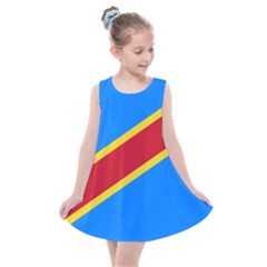 Flag Of The Democratic Republic Of The Congo, 2003-2006 Kids  Summer Dress by abbeyz71