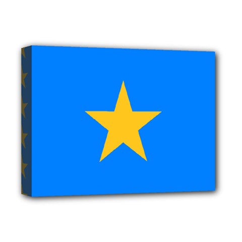 Flag Of The Democratic Republic Of The Congo, 2003-2006 Deluxe Canvas 16  X 12  (stretched)  by abbeyz71