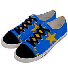 Flag Of The Democratic Republic Of The Congo, 2003-2006 Men s Low Top Canvas Sneakers by abbeyz71