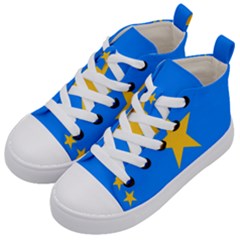 Flag Of The Democratic Republic Of The Congo, 2003-2006 Kids  Mid-top Canvas Sneakers