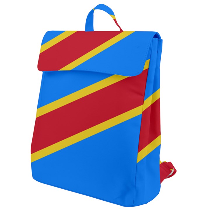 Flag of the Democratic Republic of the Congo, 1997-2003 Flap Top Backpack