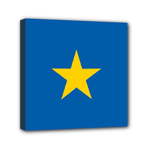 Flag Of The Democratic Republic Of The Congo, 1997-2003 Mini Canvas 6  X 6  (stretched) by abbeyz71