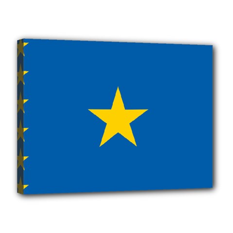 Flag Of The Democratic Republic Of The Congo, 1997-2003 Canvas 16  X 12  (stretched) by abbeyz71