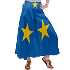 Flag Of The Democratic Republic Of The Congo, 1997-2003 Satin Palazzo Pants by abbeyz71