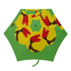 Flag Of Zaire Mini Folding Umbrellas by abbeyz71