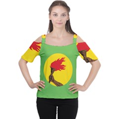 Flag of Zaire Cutout Shoulder Tee