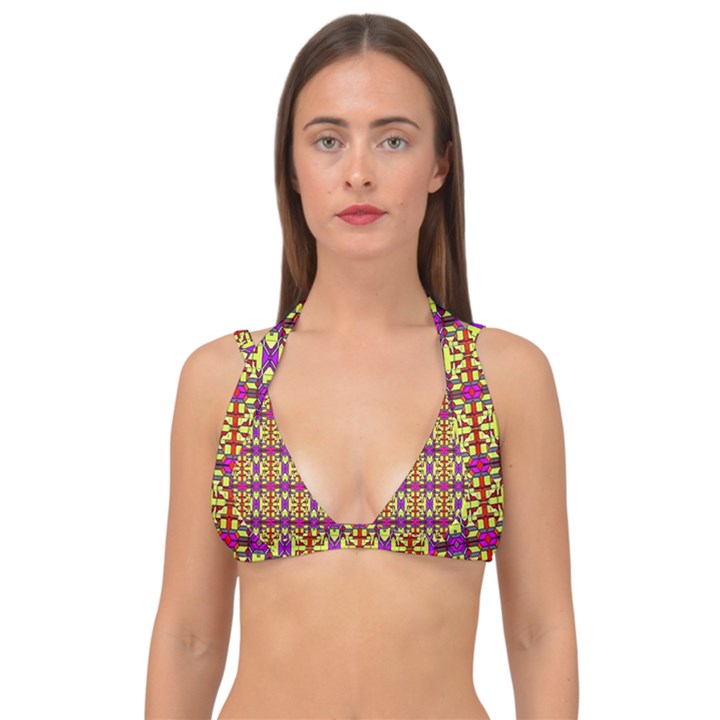 Ab 52 Double Strap Halter Bikini Top