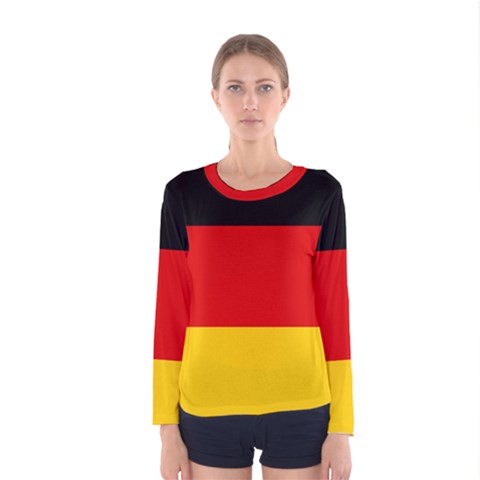 Flag Of Germany Women s Long Sleeve Tee by abbeyz71