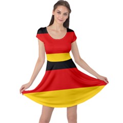 Flag Of Germany Cap Sleeve Dress by abbeyz71