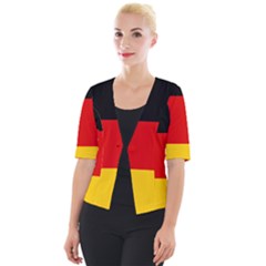 Flag Of Germany Cropped Button Cardigan by abbeyz71