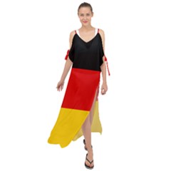 Flag Of Germany Maxi Chiffon Cover Up Dress by abbeyz71
