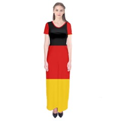 Flag Of Germany Short Sleeve Maxi Dress by abbeyz71