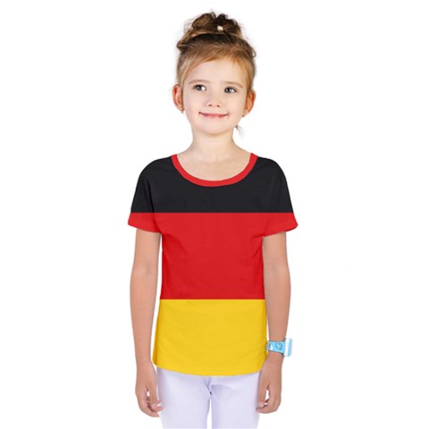 Flag Of Germany Kids  One Piece Tee by abbeyz71