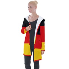 Flag Of Germany Longline Hooded Cardigan by abbeyz71